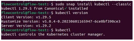 Figure 20: installation of kuberctl