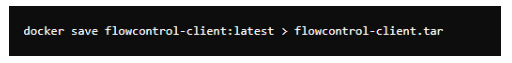 Figure 22: Saving docker image to a file